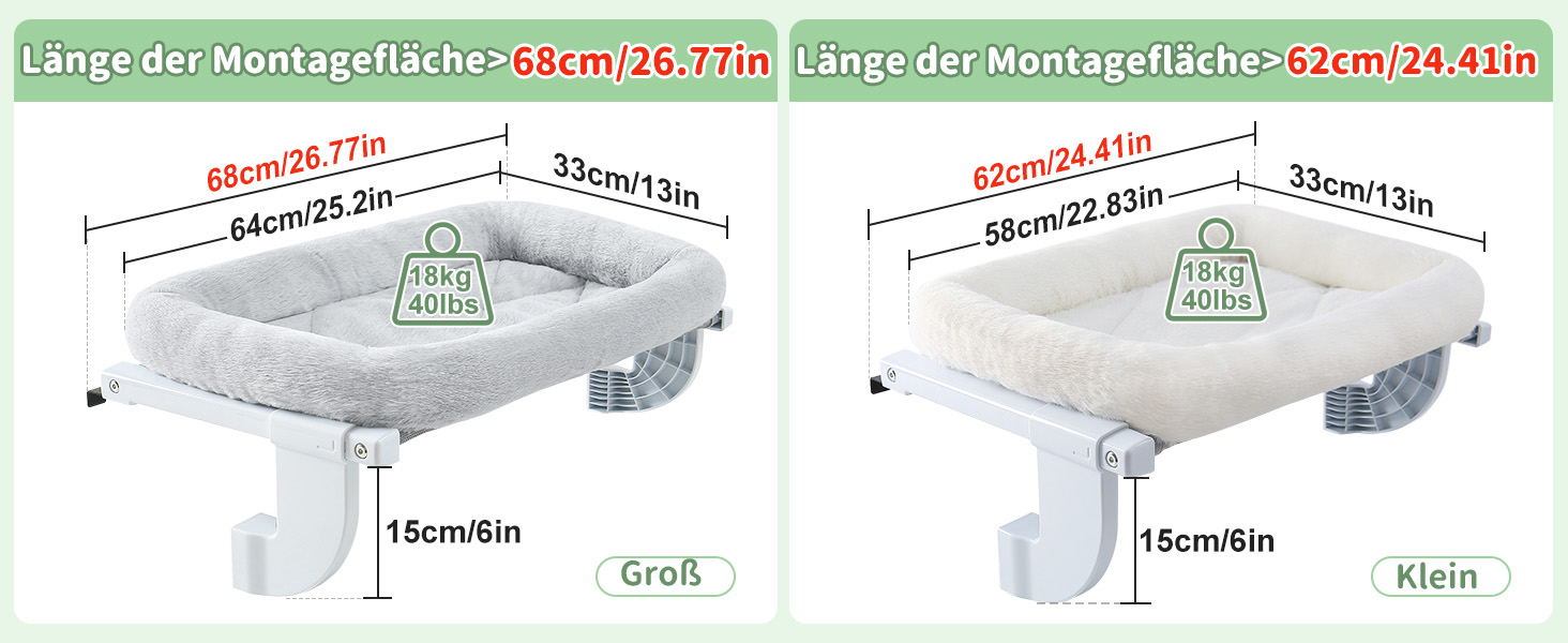 Ліжко для кота на батарею GUUSII HOME - тепле місце для відпочинку, сіре, велике (до 18 кг)