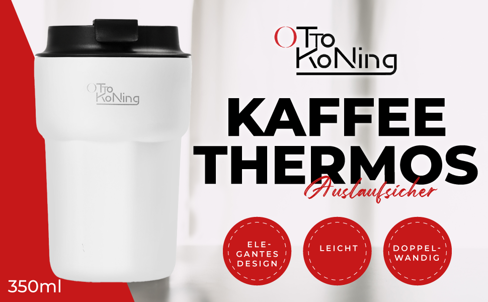 Термокружка 350 мл з кришкою, що не протікає, з нержавіючої сталі для кави, чаю та напоїв на винос