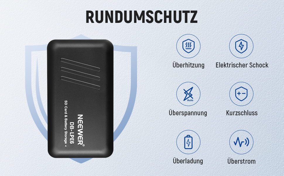 Запасний акумулятор NEEWER 2280mAh (2 шт.) з USB-зарядним пристроєм для Sony ZV-E10II, A9III, A7CII, ZV-E1, A7III, A7IV, FX3, FX30, A6700, A1, A7C, A7CR, A7RIV, A7RV, A7SIII, A9II (LP-E6)