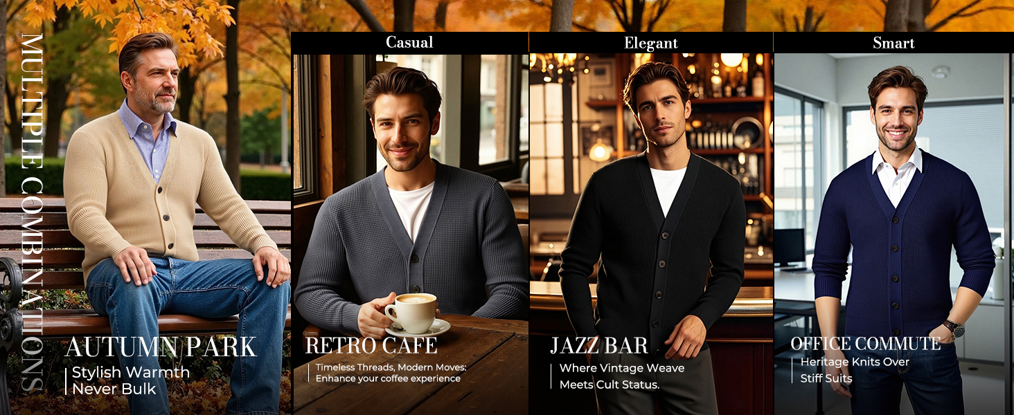 Чоловічий кардиган PJ PAUL JONES з в'язаним візерунком