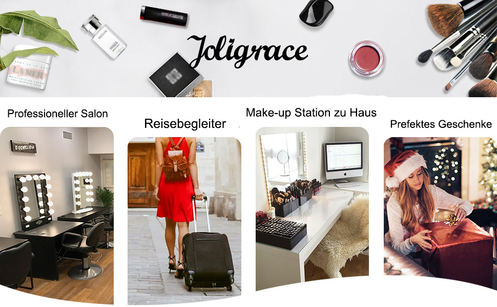 Косметичка для макіяжу та косметики, органайзер для подорожей, сумочка для косметики з ручкою та регульованими перегородками (шкіра