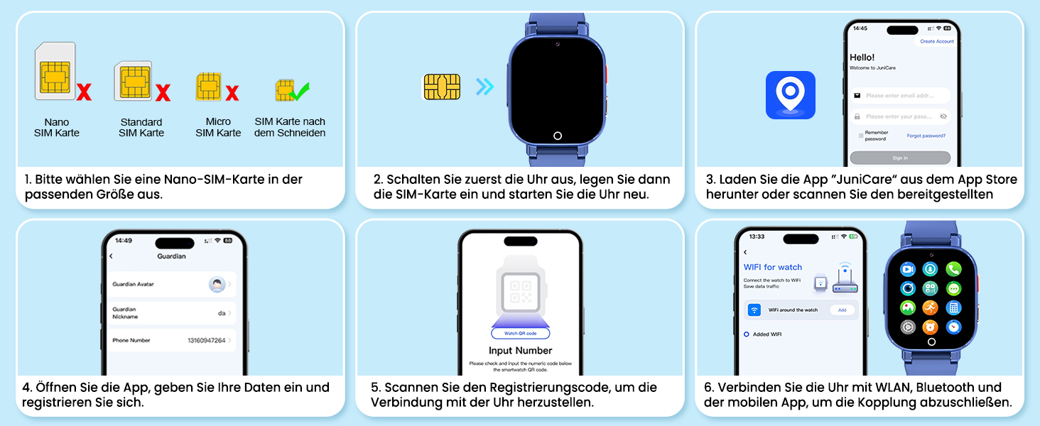 Дитячий розумний годинник 4G GPS з відеодзвінками та SOS, WiFi, крокомір, будильник, ігри, для дівчаток та хлопчиків від 4 років, чорний