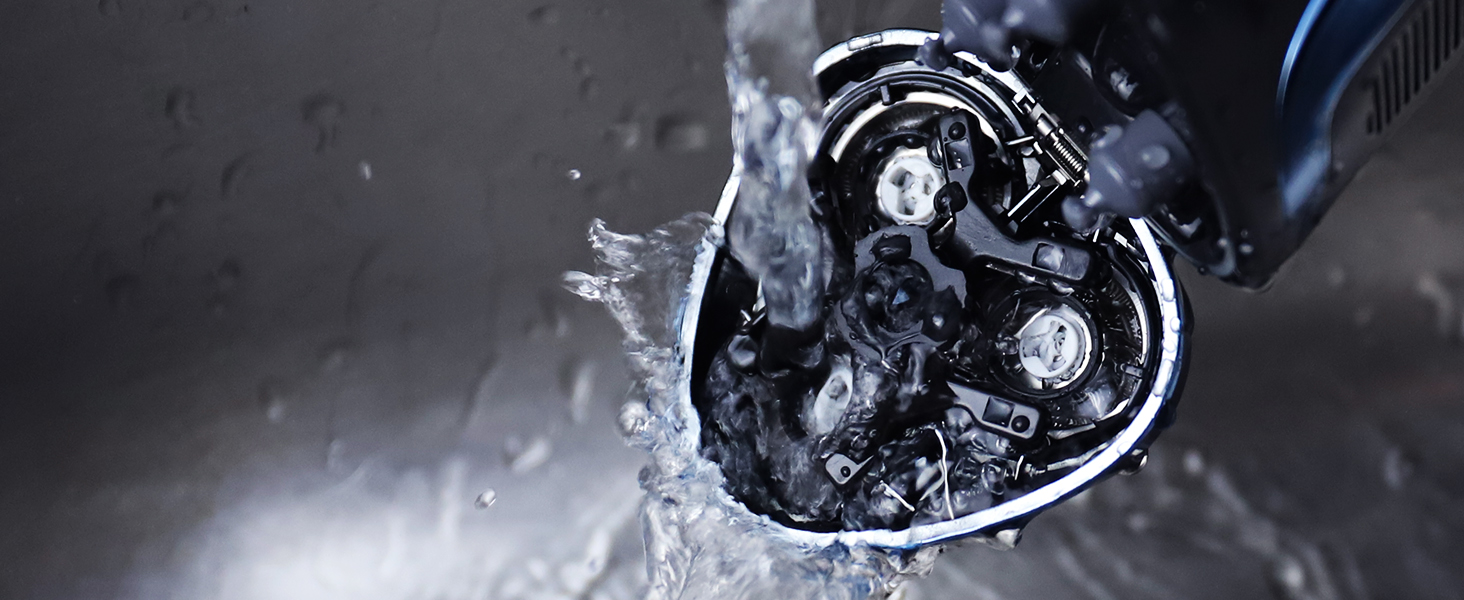 Електричний чоловічий голчастий бритва з 3 змінними насадками, для сухого та вологого гоління, з висувним тримером, LED дисплеєм, 99 хв роботи, у кейсі