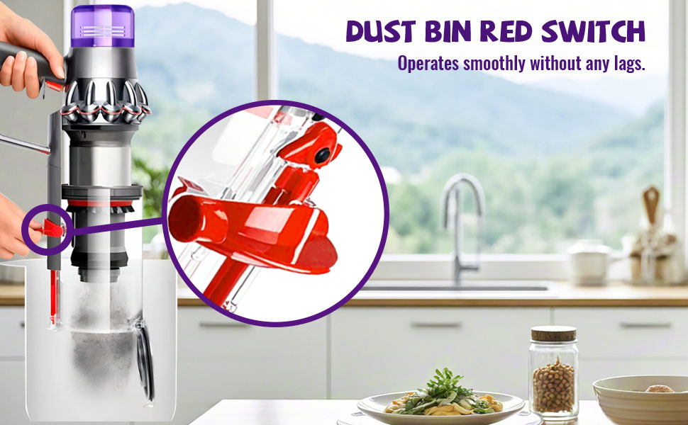 Замінник контейнера для пилу сумісний з Dyson V10 (SV12, SV13, SV27), контейнер для пилу, запчастини для Dyson V10 Absolute/Animal/Total Clean, аксесуари для пилососа, артикул 969509-01