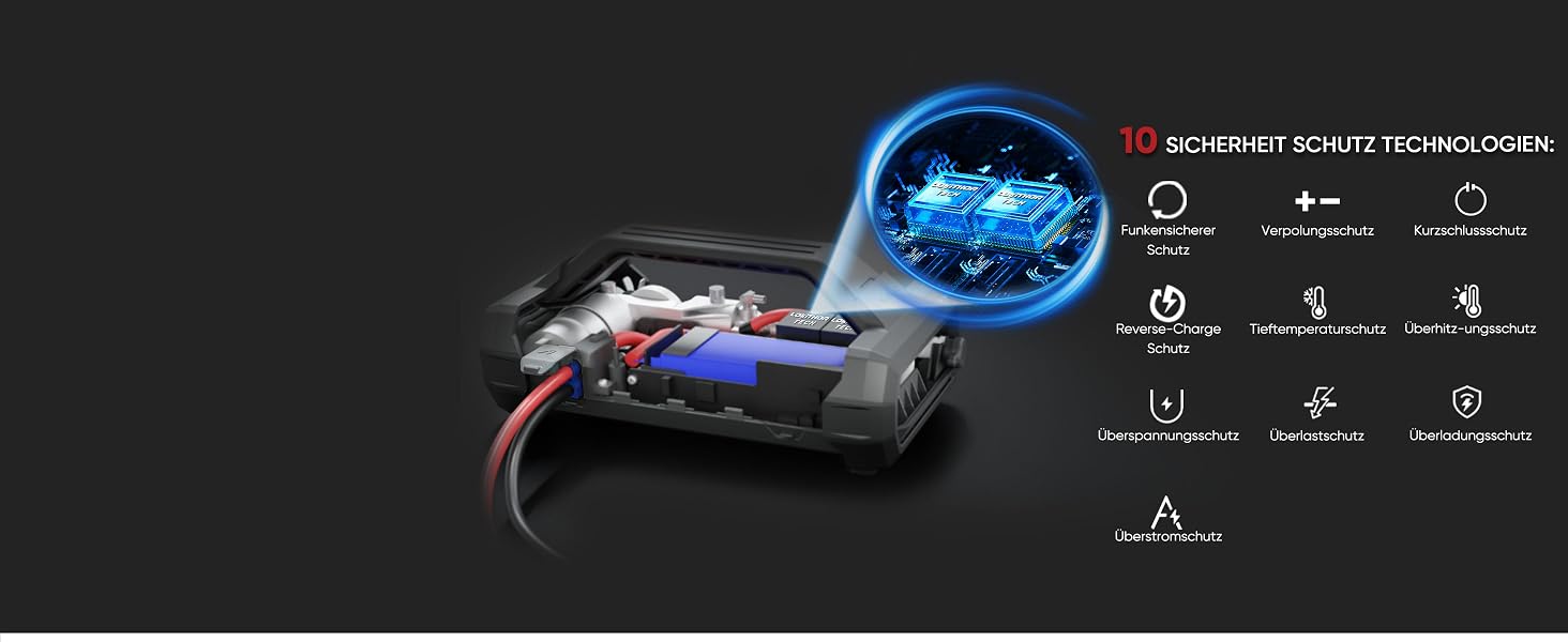 Бустер-стартер LOKITHOR JA300 з компресором 150 PSI та Powerbank 1500A для автомобіля