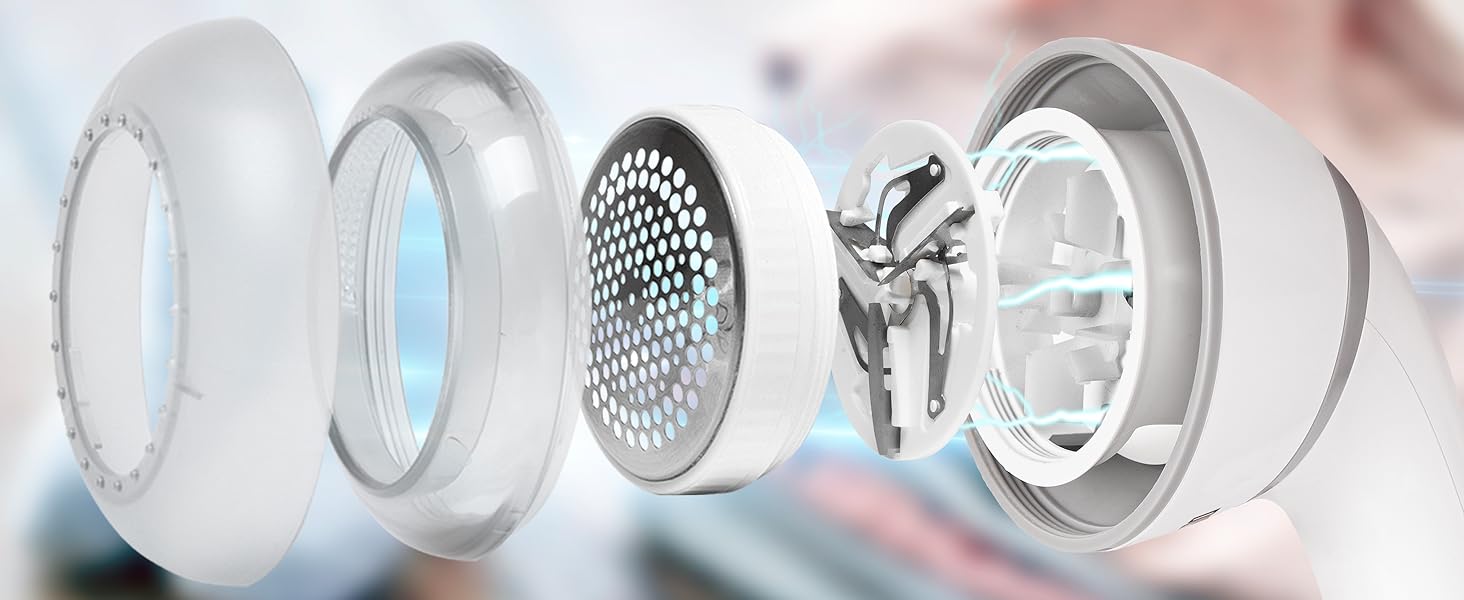 Duronic FS16USB: Бездротовий видалення ворсу для одягу, регульована ручка, для шерсті, шовку та вовни, ергономічний дизайн