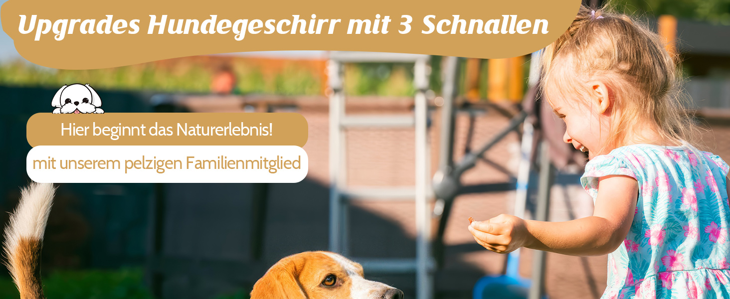Шлейка для собак HEELE з регулюванням натягу, світловідбиваюча, для середніх собак, з м'якою ручкою, 1 пряжка, легко одягається, коричнева, розмір M, обхват грудей 38-71 см, Uni-Khaki