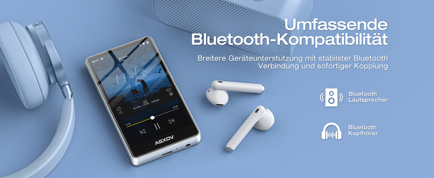 MP3 плеєр 144GB з Bluetooth та Wi-Fi, 4.02