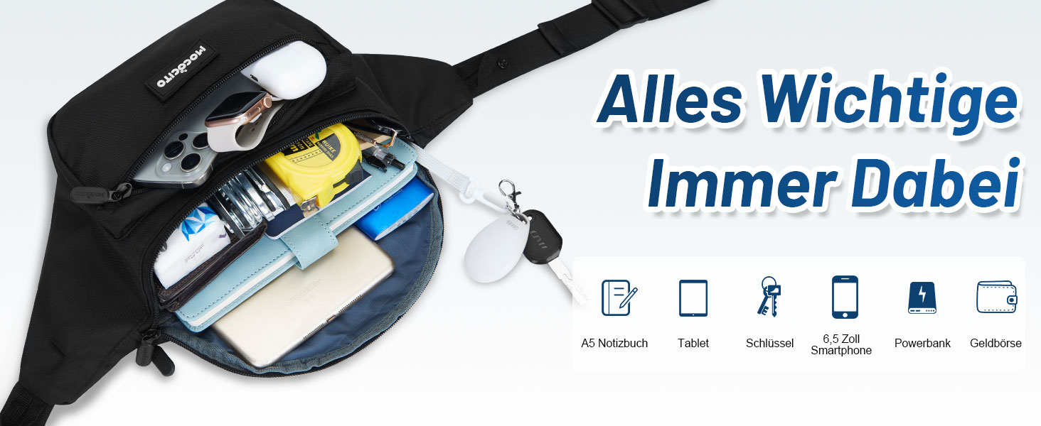 Поясна сумка для жінок та чоловіків, чорна, водонепроникна, 4L, для бігу, спорту, подорожей, активного відпочинку, фітнесу, з дощовиком