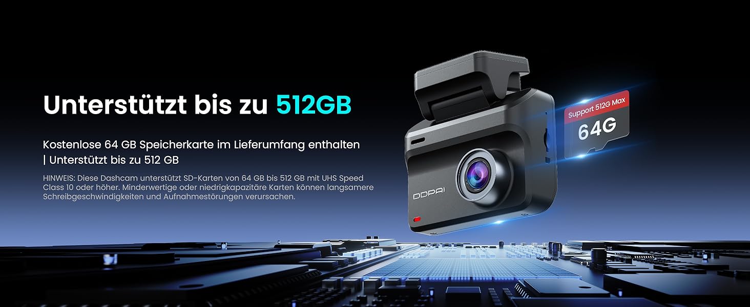 Відеореєстратор DDPAI Z50 Pro 4K: передня та задня камери, GPS, WiFi, ADAS, 64GB