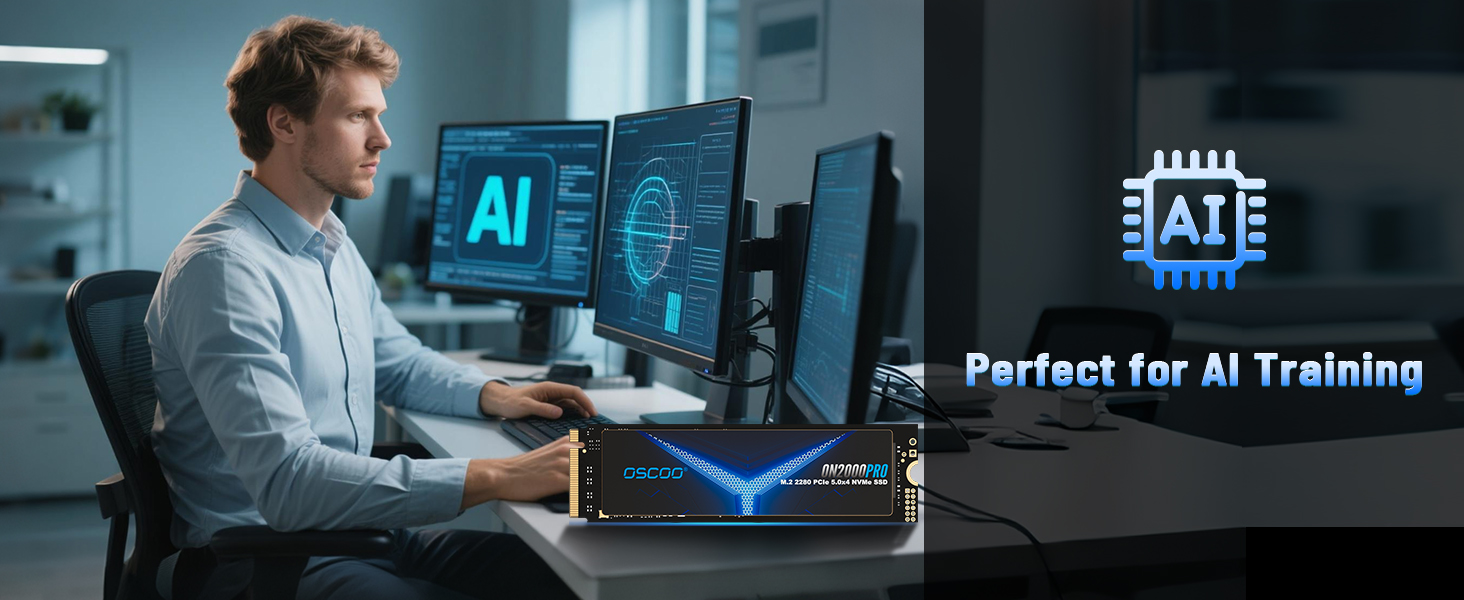 SSD NVMe 1TB PCIe Gen4x4/Gen5.0 2280 - до 14000 МБ/с (Чіткий NAND)