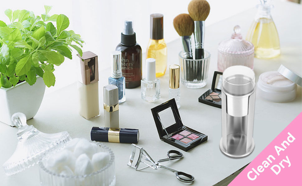 Спондисер для ватних дисків з кришкою, тримач для ватних паличок, контейнер для вати, органайзер для косметики з нержавіючої сталі