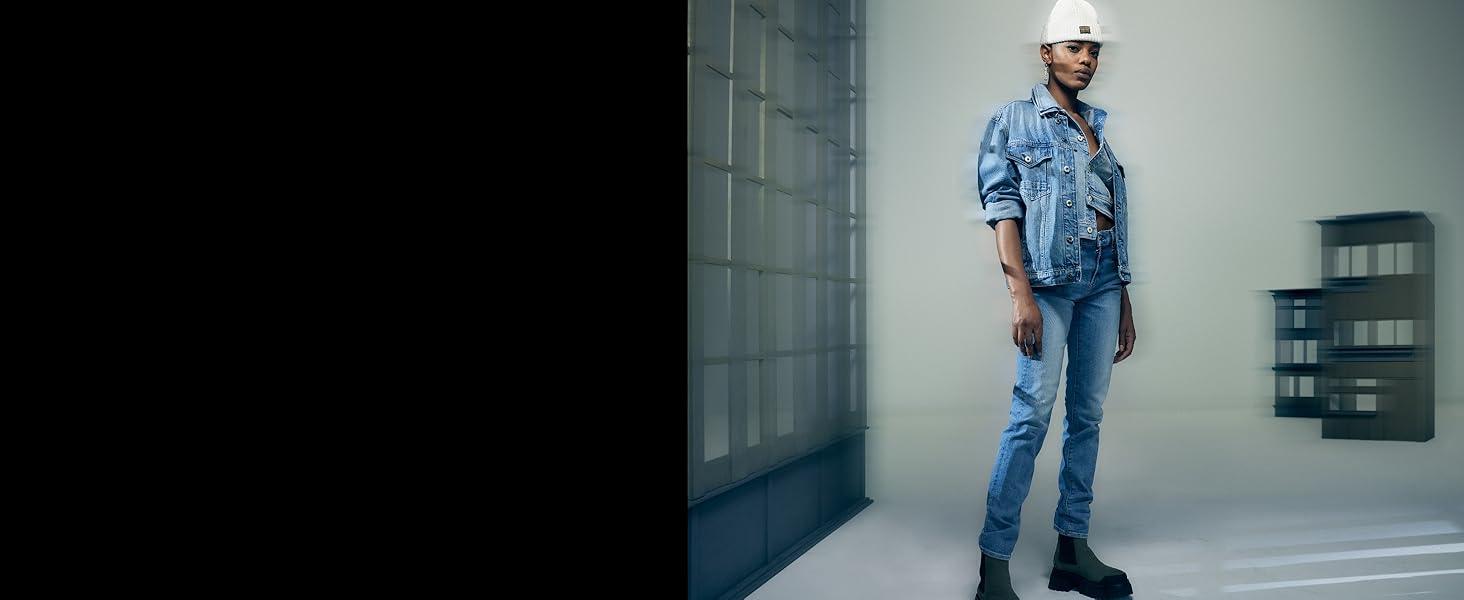 Джинси скінні G-Star Lynn Mid Waist 29/32L сині (Medium Aged) - Оригінал