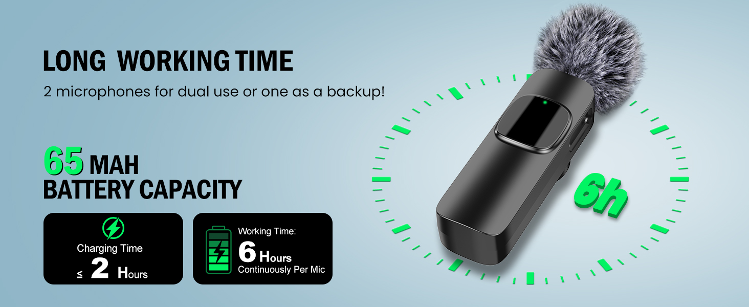 Бездротовий петличний мікрофон з 4 режимами запису для Android, iPhone, PC – Mini-мікрофон для відео, TikTok, YouTube, Live-трансляцій та інтерв'ю (K1)