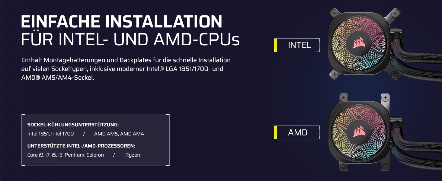 Система водяного охолодження Corsair iCUE LINK Titan 240 RX RGB для CPU - 240 мм AIO з 2 вентиляторами RX120 RGB, сумісна з Intel LGA 1851/1700, AMD AM5/AM4, з iCUE LINK-хабом, чорний колір