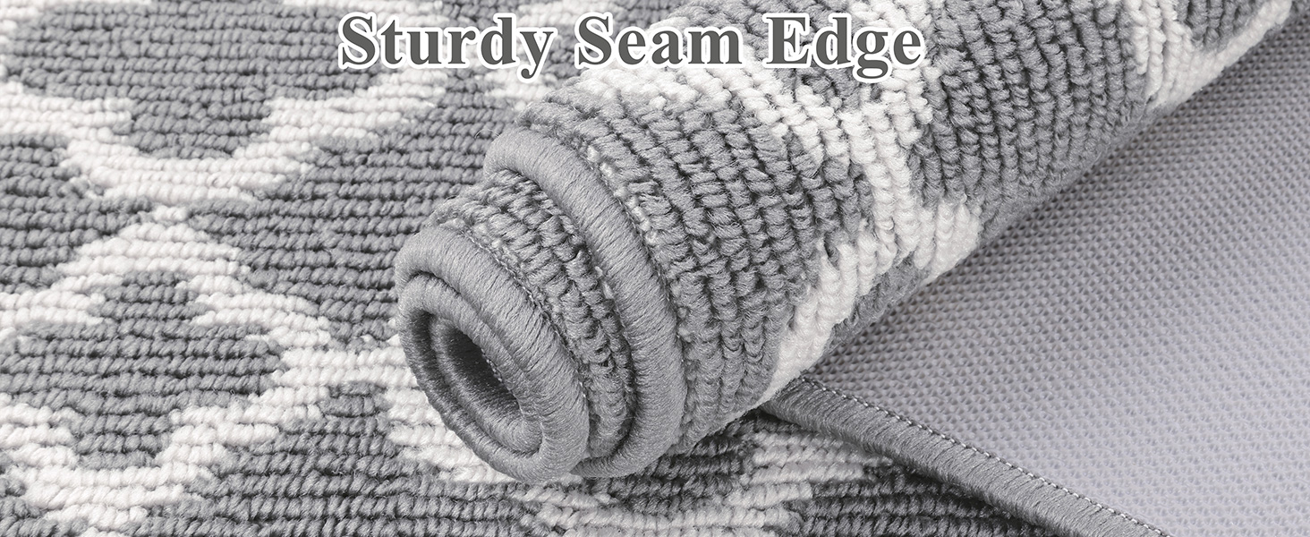 Килимок для підлоги SHACOS з антиковзаючою основою, 50x150 см, сірий - для кухні, вітальні, передпокою