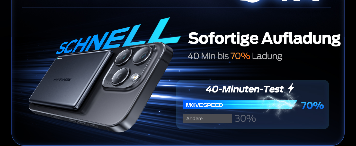 Power Bank MOVESPEED MagSafe 5000mAh Space Grau - Бездротовий зарядний пристрій для iPhone