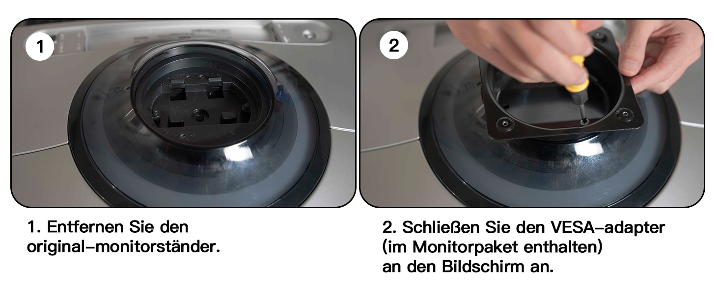 Кріплення для монітора HUANUO для Ultrawide екранів до 49 дюймів, 18 кг, регульований кронштейн, VESA 100x100mm, без RGB підсвітки