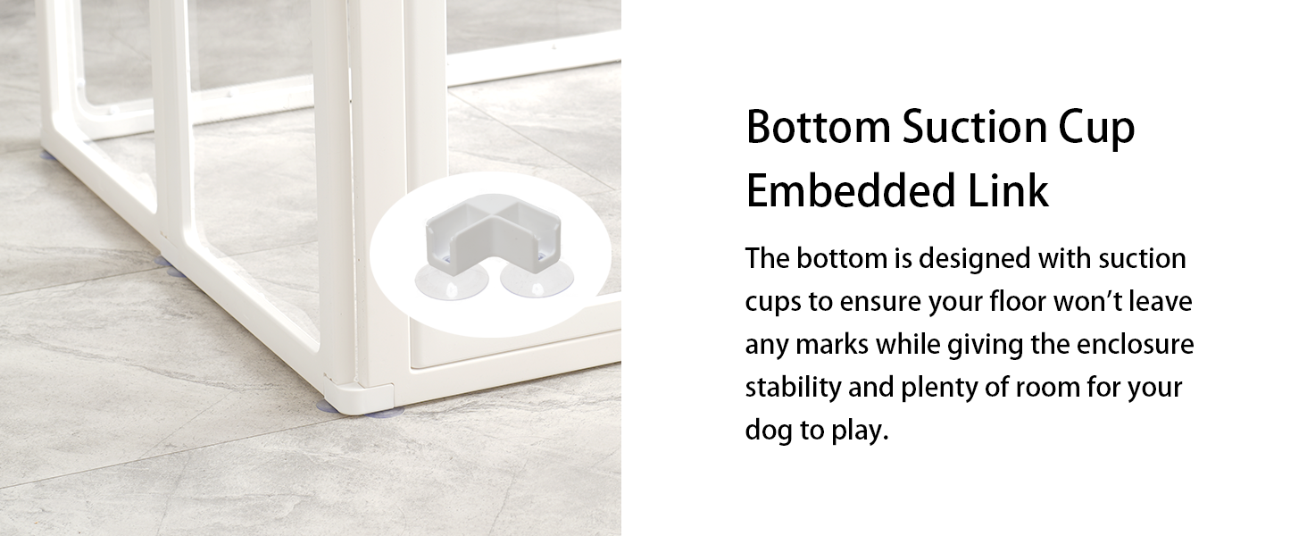 Летіж для цуценят на 8 місць, розкладний, 60 см, прозорий, для собак, котів, кроликів та дрібних тварин, з неслизьким дном, білий