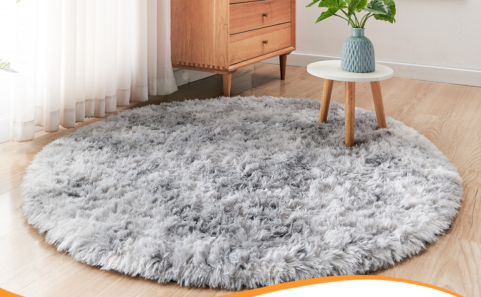 Килим для вітальні, дитячої, спальні 200x300 см, темно-синій, миючий, з антиковзанням, високий ворс