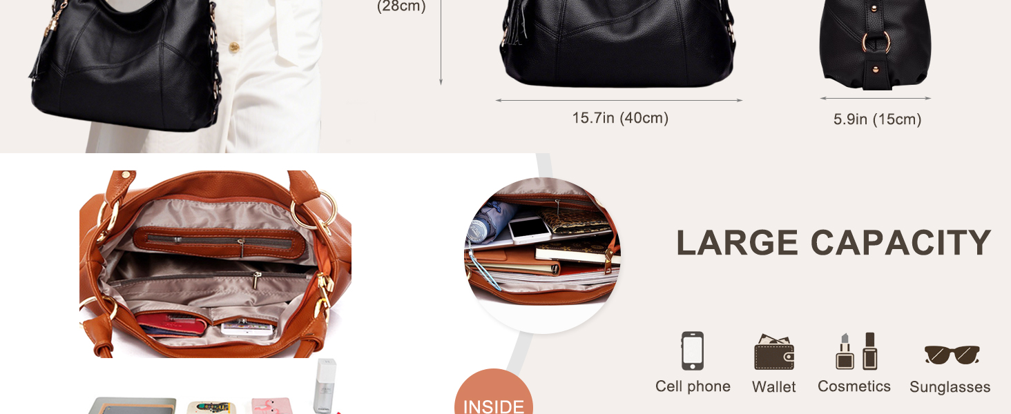 Сумка жіноча Nicole & Doris великої місткості, шкіряна сумка-шопер, хакі. Дизайнерська сумка через плече з китицею