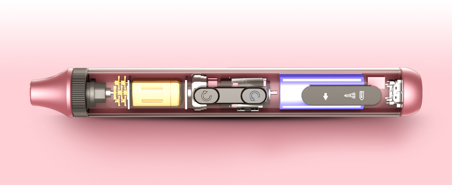 Електричний набір викруток преміум-класу 52 в 1 з 48 магнітними бітами, акумуляторний, для ремонту телефонів, камер, ноутбуків, годинників (Twilight Pink)