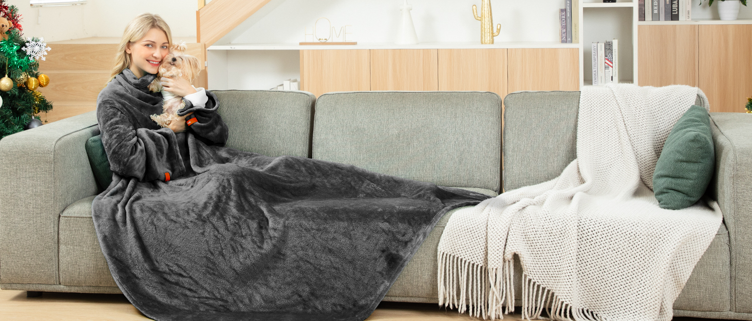 Обтяжена ковдра Winthome для глибокого сну та антистресу, 135x200 см, 6 кг, тепла терапевтична ковдра для дорослих (сіра)