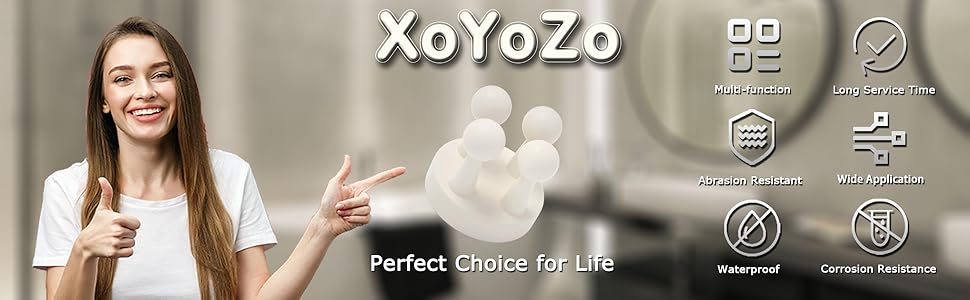 XoYoZo 4-Piece Silicone Toothbrush Holder Multifunctional Hook Waterproof Self-Adhesive Single Toothbrush Hook Toothpaste Holder for Hanging on the Wall Bathroom Kitchen Living Room Office (black)