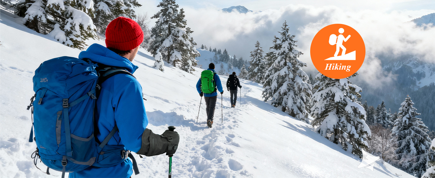 Обогріваючі рукавички Minthouz 5V 5000mAh USB-C з регулюванням температури, водонепроникним екраном та 3 рівнями нагріву - ідеальні для зимових пригод, роботи та спорту