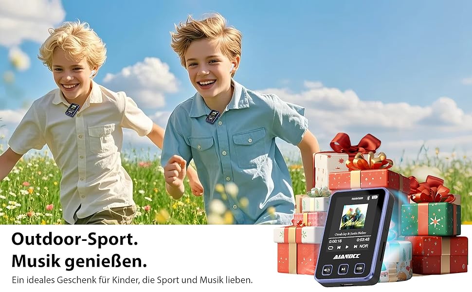 MP3-плеєр Bluetooth 5.3 зі спортивним кліпом та браслетом, 1.77