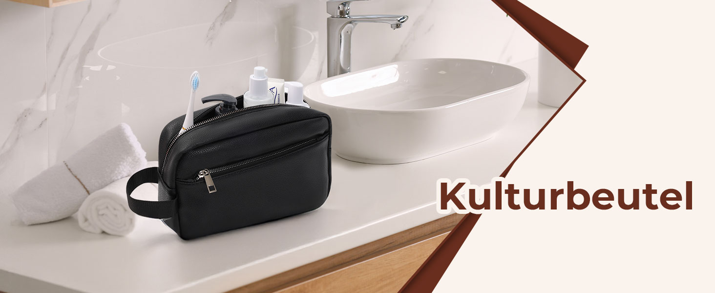 Чоловіча/Жіноча дорожня косметичка, валізка, сумка для туалетних аксесуарів 24x14x7 см (Чорний)