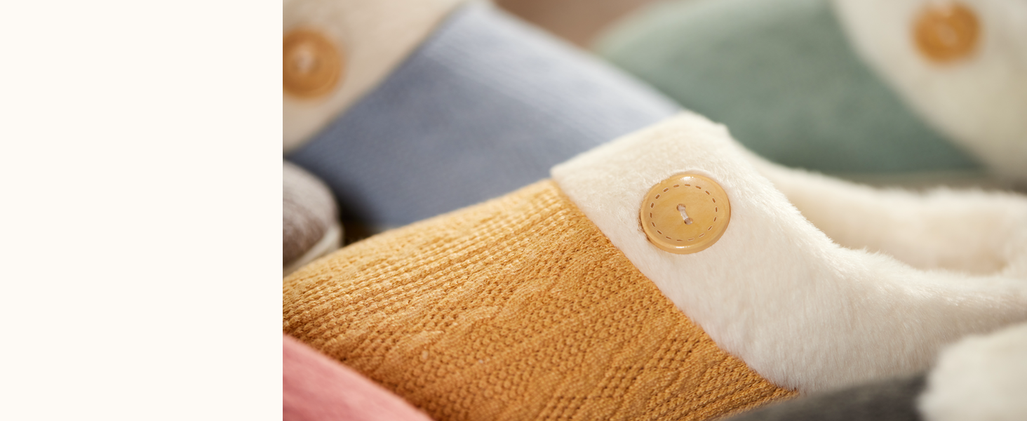 Чантом'ю жіночі домашні тапочки з меморі-піною, теплі, з штучним хутром, для дому, антиковзаюча підошва, 40/41 EU, зелені