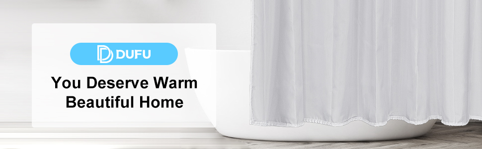 Шторка для душу DUFU, водонепроникна, миється | Швидковисихаюче поліестерне полотно з 12 гачками | Напівпрозора захисна шторка для ванни (180x200 см, Темно-сірий)