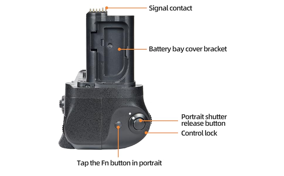 Замінний акумуляторний затиск/ручка DSTE MB-N11 для камер Nikon Z7 II, Z6 II (сумісний з акумуляторами EN-EL15, EN-EL15c)