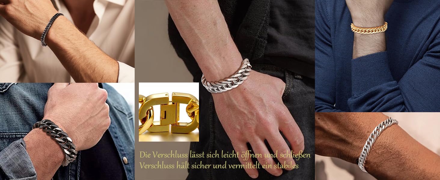 Чоловічий браслет з нержавіючої сталі