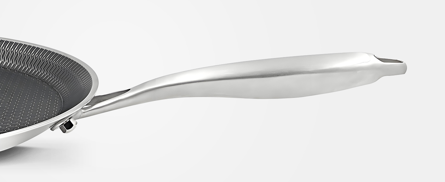 Сковорода для млинців з нержавіючої сталі 26 см з антипригарним покриттям, індукційна сумісність