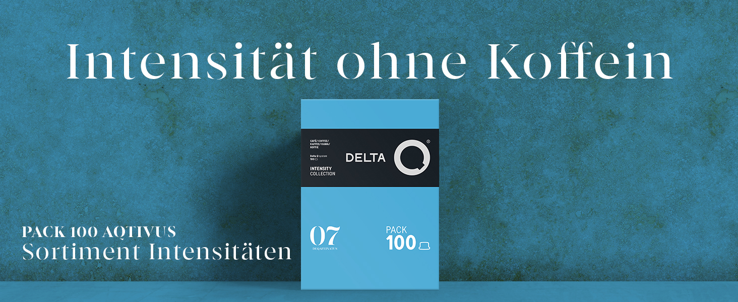 Кавові капсули Delta Q DeQafeinatus, мелена кава без кофеїну, інтенсивність 8, для кавомашин Delta Q, 100 капсул — Еспресо з горіховими та фруктовими нотками