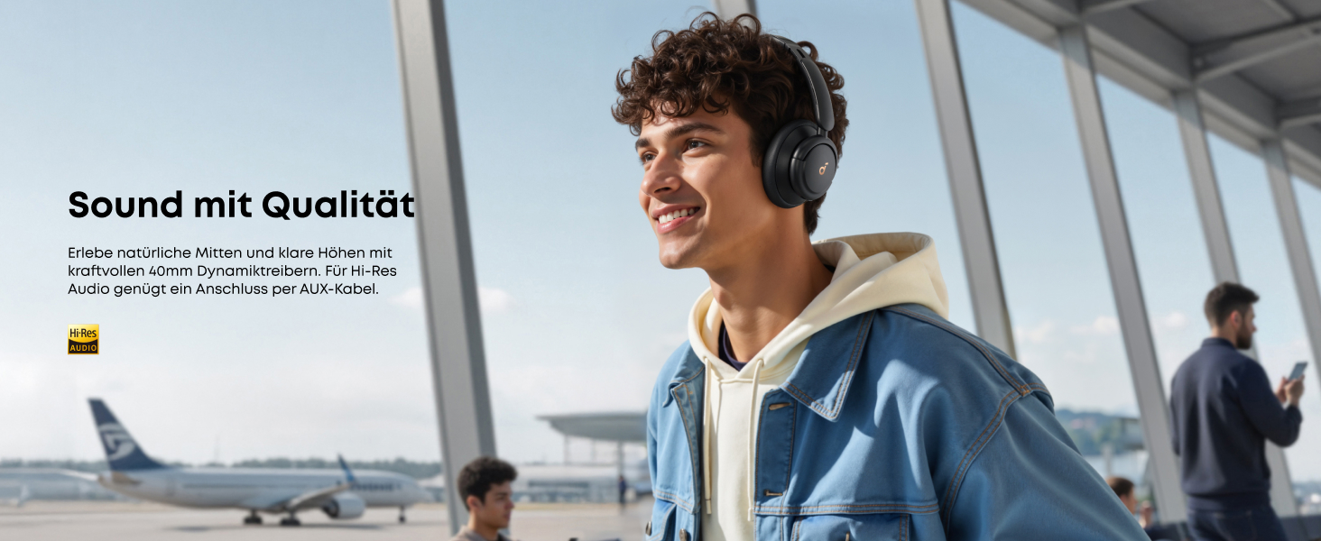 Soundcore Q30 навушники Bluetooth з активним шумозаглушенням, Hi-Res звук, 40 годин роботи, чорний
