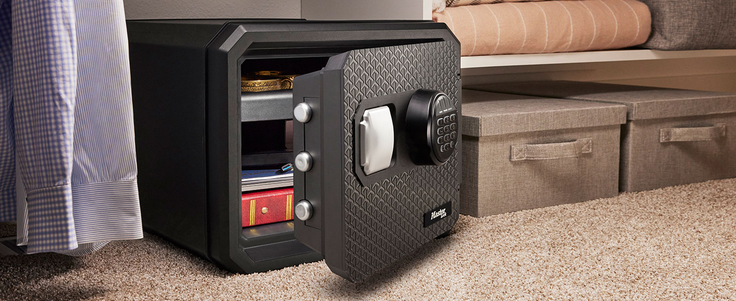 Master Lock – вогнестійкий сейф з цифровим замком, 23L, 417x348x478 мм, для дому та офісу