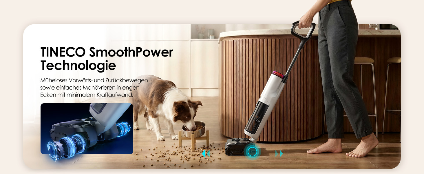 Вертикальний миючий пилосос Tineco Floor ONE S7 Stretch Turbo з функцією FlashDry та DualBlock
