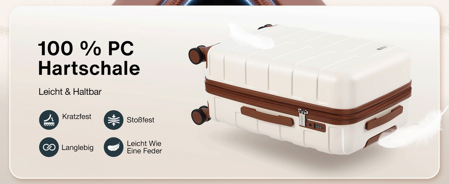 Чемодан VIPbox з жорсткою обшивкою, великий (75 см), розширюваний, легкий, з полікарбонату, з TSA замком, білий, M+XL (55+75 см)