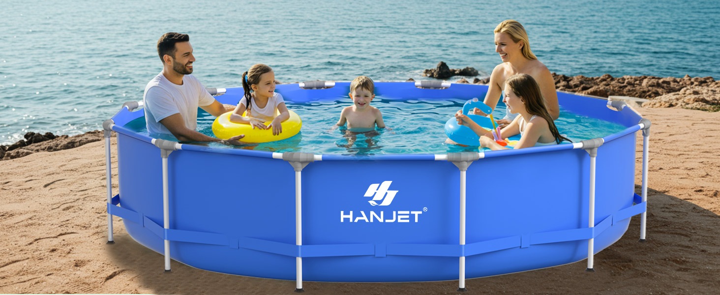 Басейн сталевий каркасний блакитний 305x76 см для дачі та саду