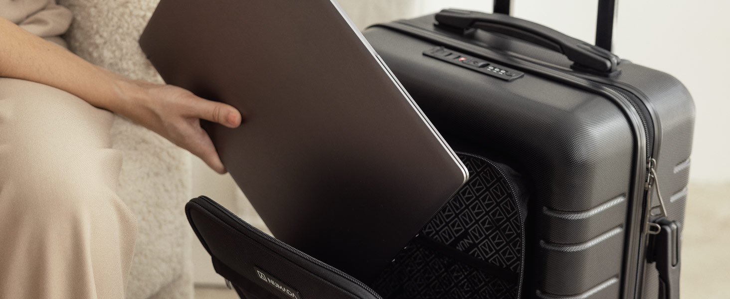 Чемодан ручної поклажі PackPro T20 (56x37x22 см) з ABS пластику, TSA-замком та 4 колесами. Чорний, з внутрішніми відділеннями та світлом. Міцний, надійний.