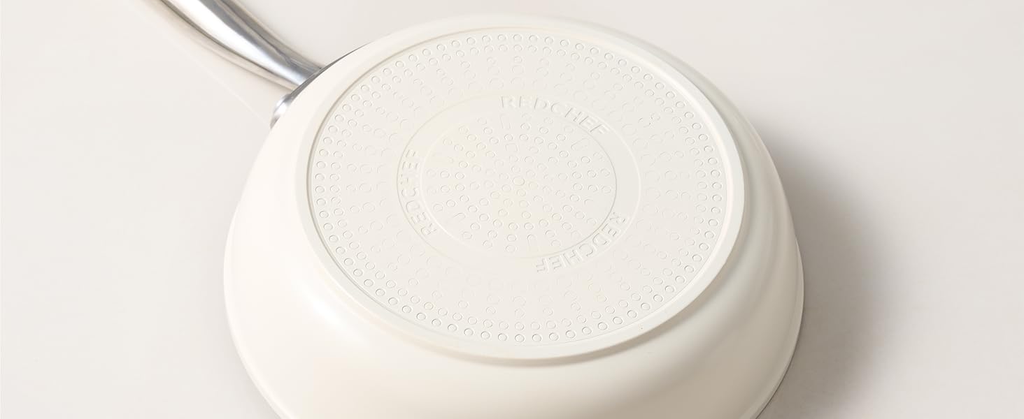 Набір сковорідок Redchef з керамічним покриттям, алюміній, 20/24/28 см, для всіх типів плит, індукційні, без PTFE, PFOA, PFAS, бежевий