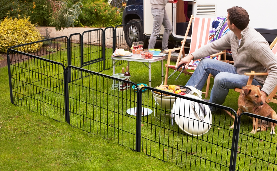 Клітка-вольєр для дрібних тварин Yaheetech з дверима, 8 секцій 80x60 см (6 шт.)