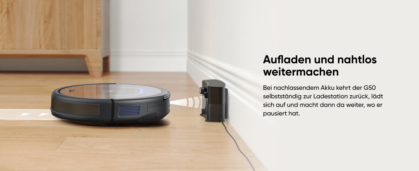 Робот-пилосос Eufy G50: потужність 4000Pa, динамічна навігація, ультратонкий (85 мм), Pro-розчісування, турбощітка, ідеально для шерсті тварин та твердих підлог