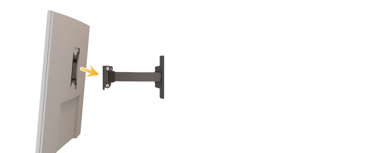 Настінне кріплення для монітора/телевізора RICOO S3911 13-34 дюйми VESA 75x75/100x100 поворотне