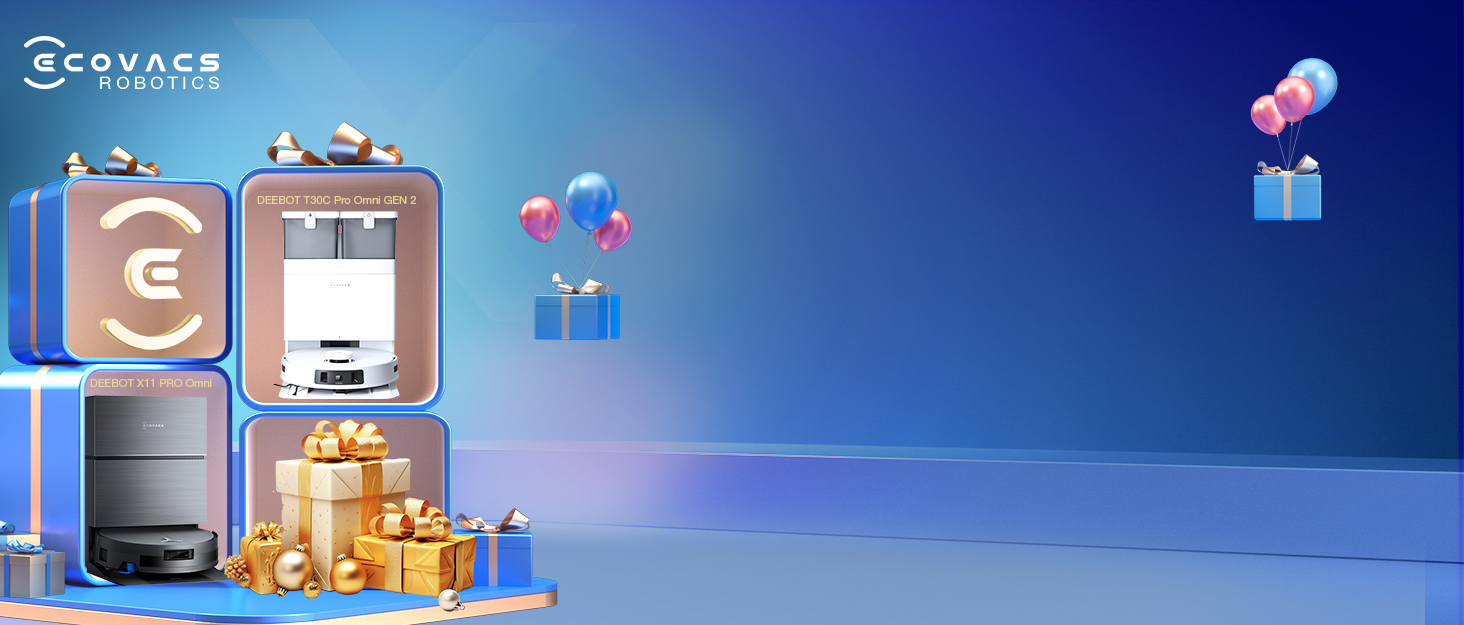 Робот-пилосос Ecovacs DEEBOT T30C Pro Omni GEN 2: пилосос-мийник, 15400Pa, автопорожнення, гаряча сушка, 200хв роботи, для шерсті тварин та килимів