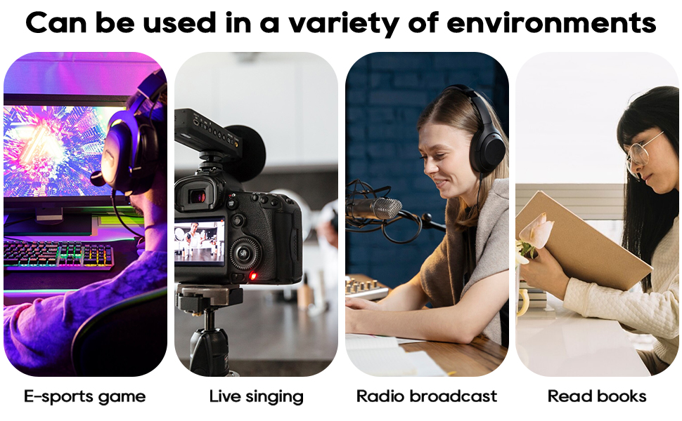 Кріплення для мікрофона на настільному кріпленні, 40 см, професійний мікрофонний тримач, сумісний з HyperX QuadCast, Blue Yeti, 360° обертання, адаптер 3/8' - 5/8'