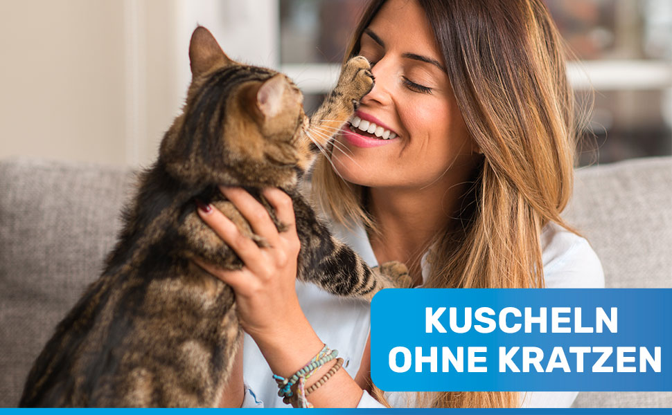 Ножиці для стрижки кігтів BluePet Mini для котів, собак, кроликів та цуценят. Безпечні та зручні для стрижки кігтів котів. Маленький інструмент для догляду за кігтями тварин XS, синього кольору